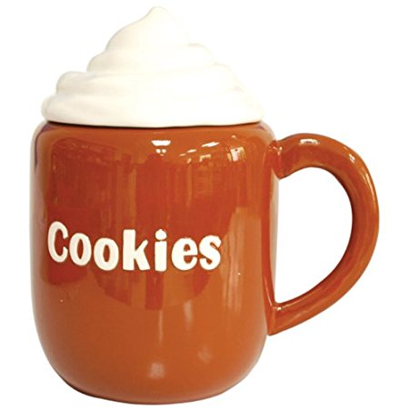 Westland Giftware Kookie Jars Cocoa Cookie Jar, 9-1/2-Inch