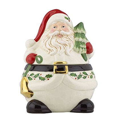Lenox Holiday Santa Cookie Jar