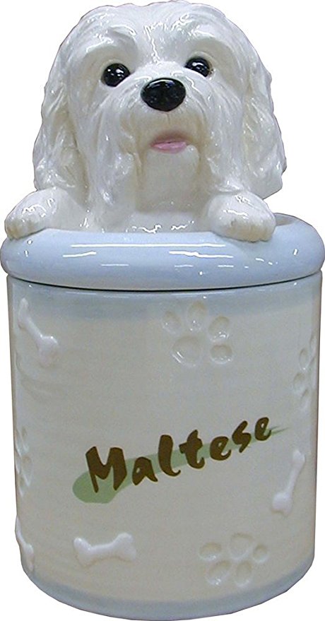 StealStreet SS-D-CJ023, Maltese Collectible Dog Puppy Cookie Jar Container Statue Figurine Art