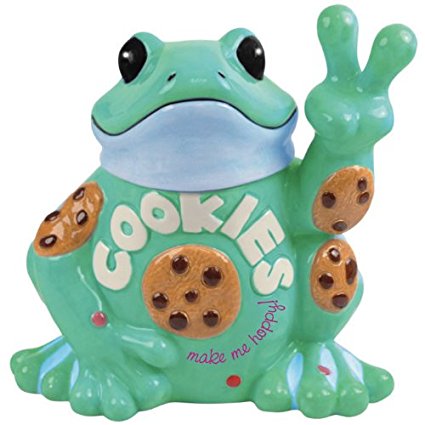 Westland Giftware Peace Frogs Peace Frogs Cookie Jar, 10-Inch