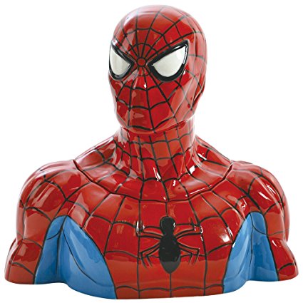 Westland Giftware Ceramic Cookie Jar, Spider-Man, Multicolor
