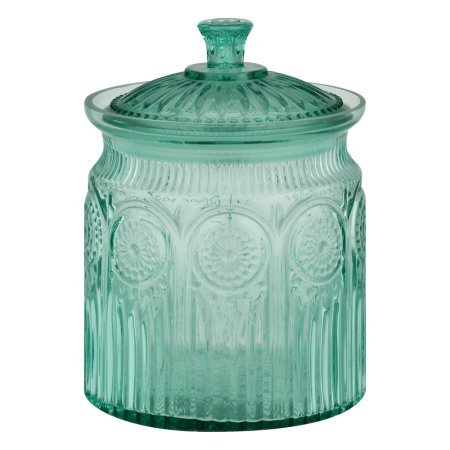The Pioneer Woman Adeline Glass Cookie Jar,Clear | Stunning Glass Cookie Jar - Clear