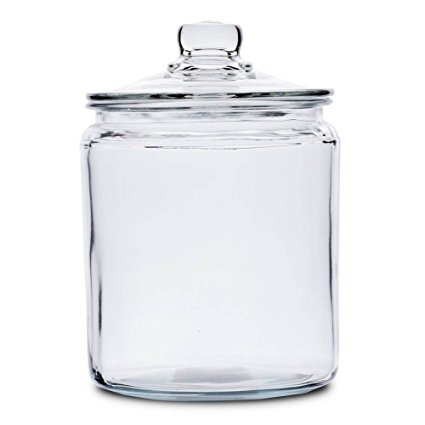 Anchor Hocking 77916 Heritage Hill Canister, Glass, 1/2-Gallon